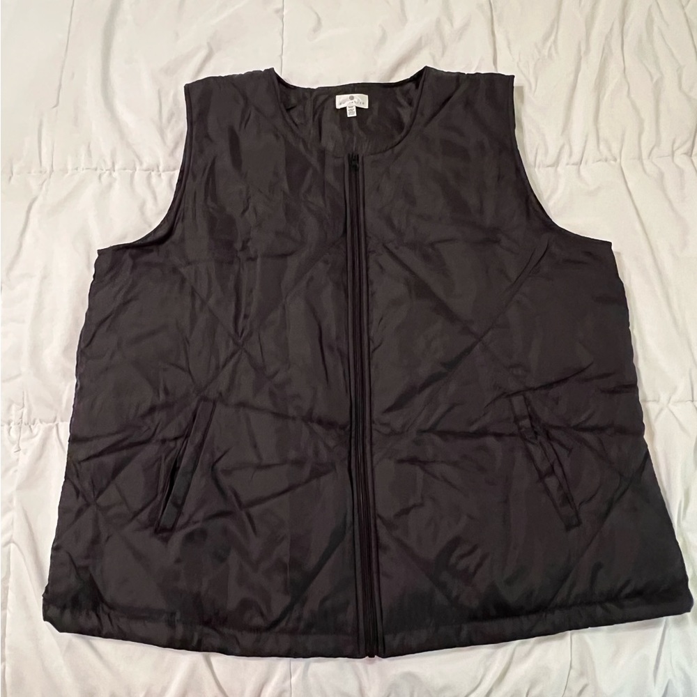 New Socialite Black Puffer Vest